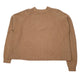 Womens Brown Berhska Oversized Knit Crewneck Jumper