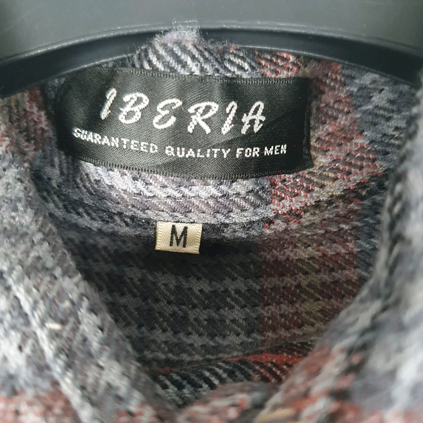 Mens Blue Iberia Vintage Flannel  Shirt