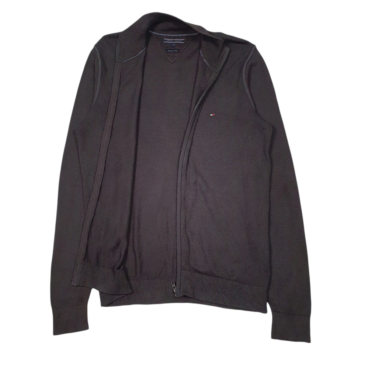 Mens Grey Tommy Hilfiger  Full Zip Jumper