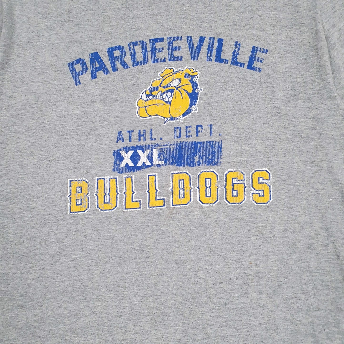 Mens Grey Gildan Pardeeville Bulldogs  T Shirt