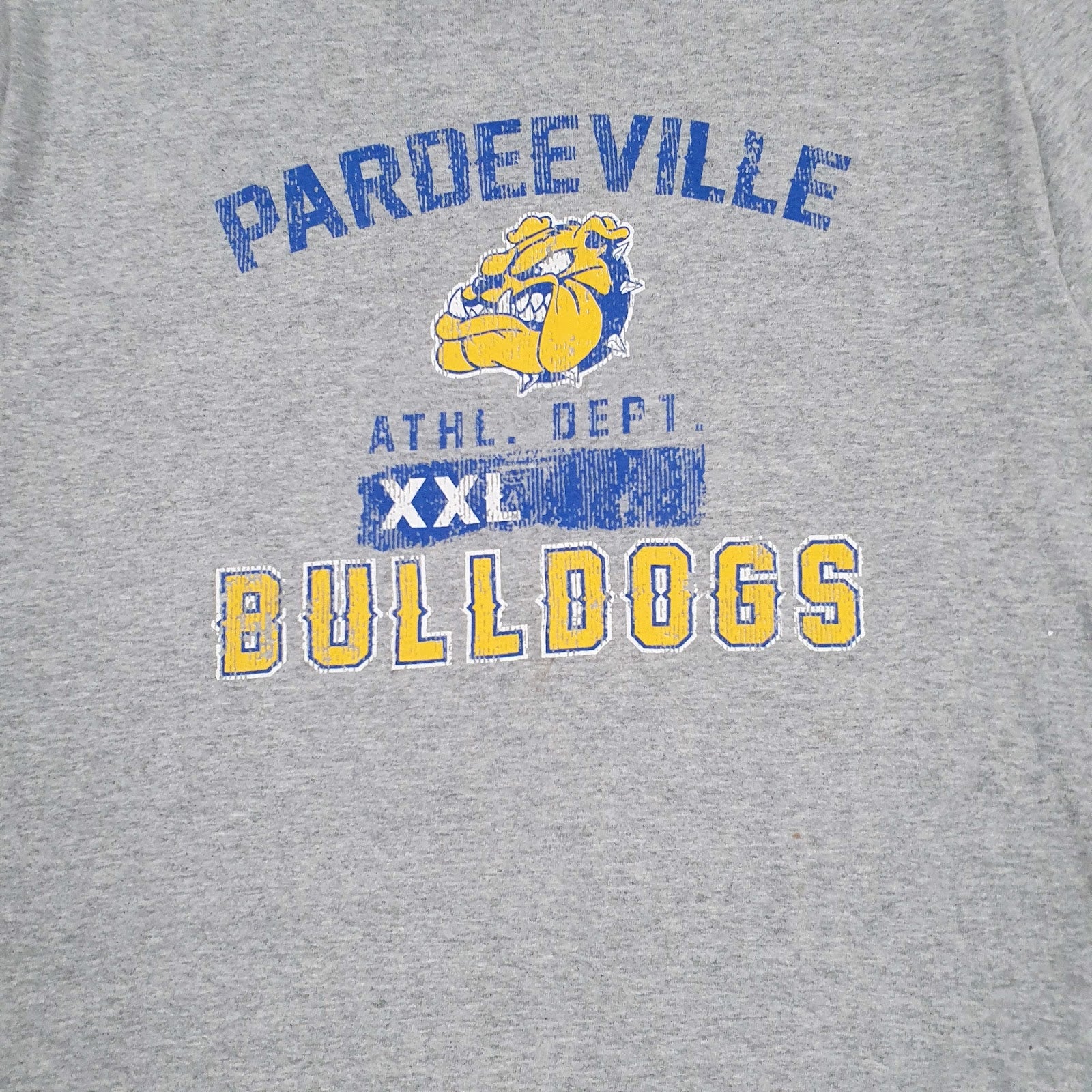 Mens Grey Gildan Pardeeville Bulldogs  T Shirt