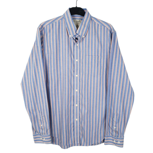 Mens Blue L.L.Bean  Long Sleeve Shirt