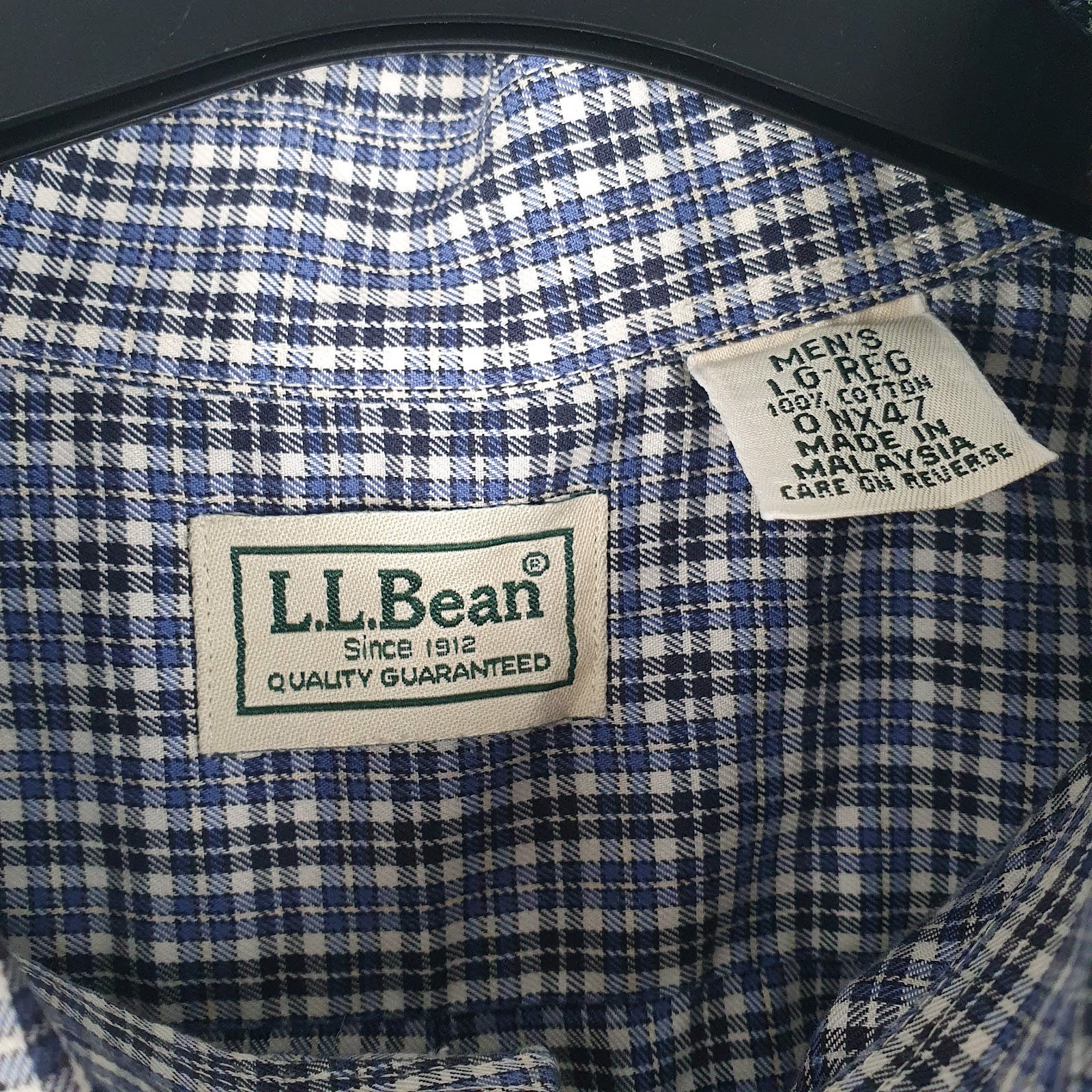 Mens Blue L.L.Bean   Shirt