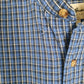 Mens Blue Eddie Bauer Vintage 00s Heavyweight Plaid Canvas  Shirt