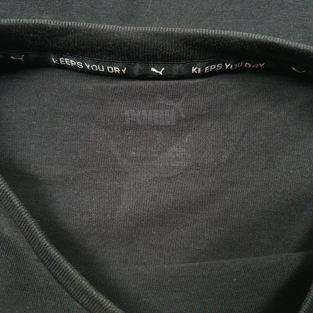 Mens Black Puma Spellout  T Shirt