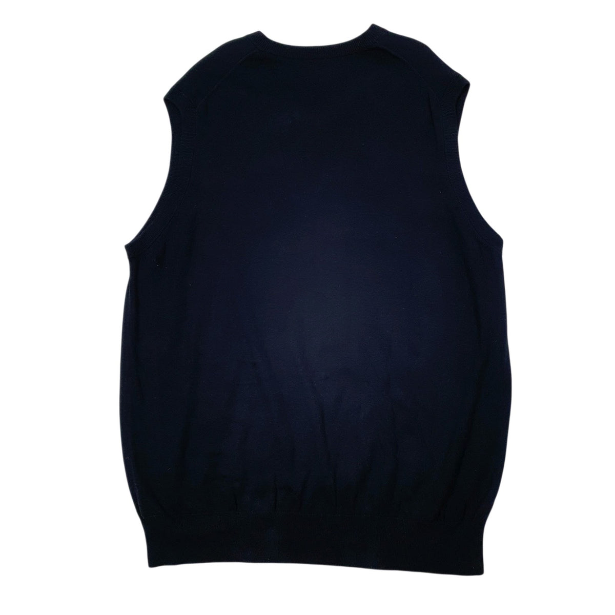 Mens Black Chaps  Vest Jumper