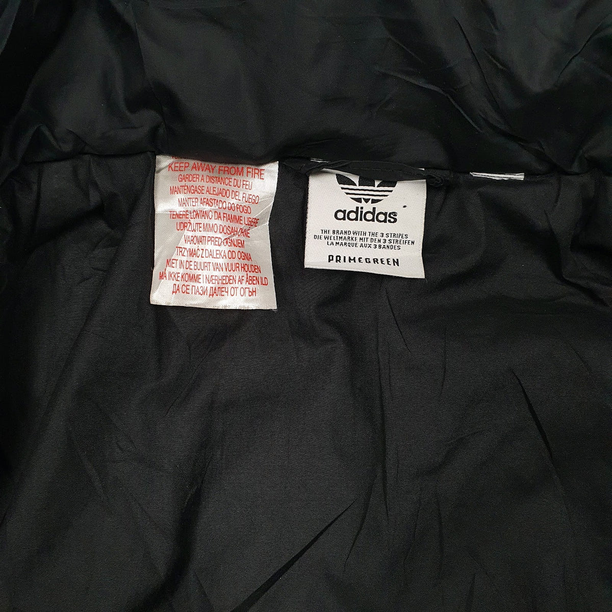 Mens Black Adidas   Coat