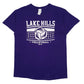Mens Purple Gildan Lake Hills Volleyball Short Sleeve T Shirt