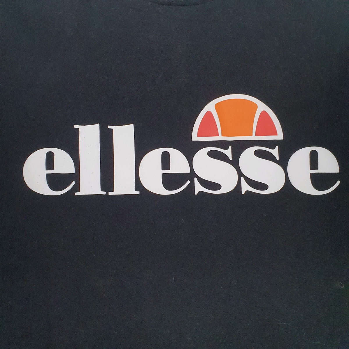 Womens Black Ellesse Spellout  T Shirt