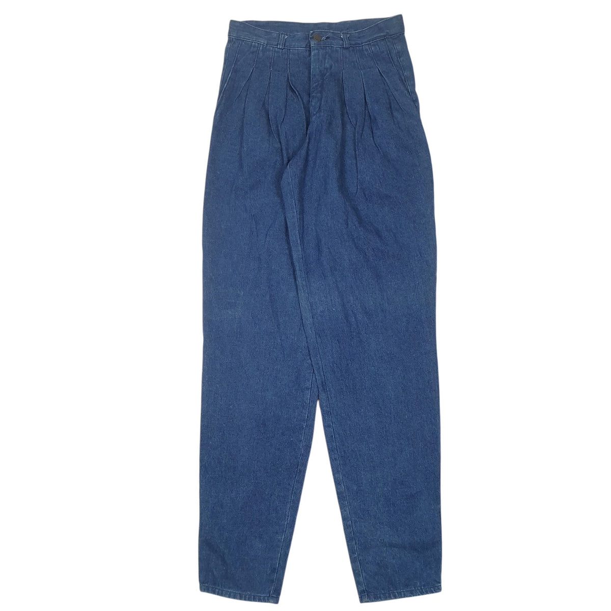 Womens Blue Bip Jeans Pleated Vintage Casual JeansW31 L34