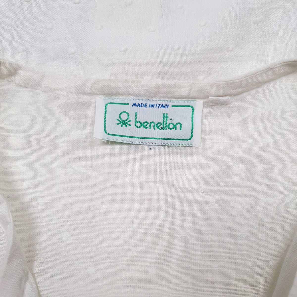 Womens White United Colors Of Benetton Blouse  Shirt