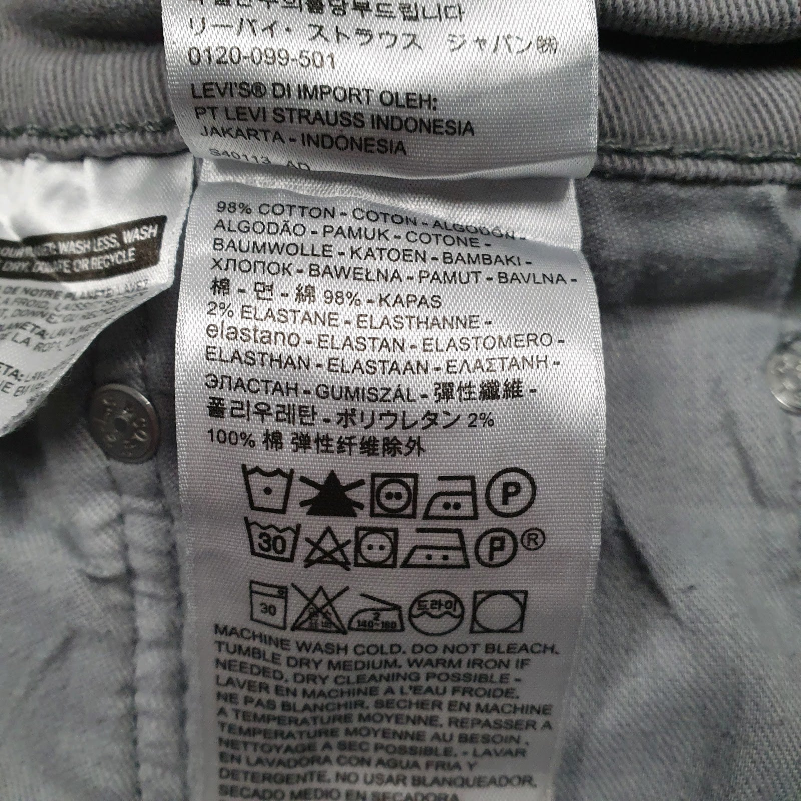 Mens Grey Levis   Jeans