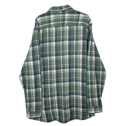 Mens Green L.L.Bean Flannel  Shirt