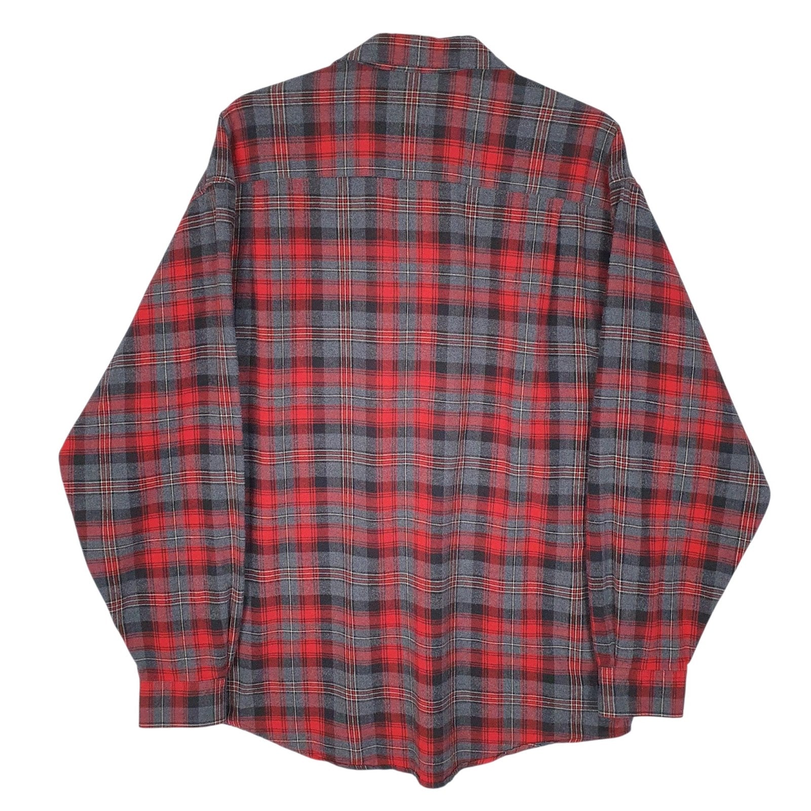 Mens Grey Eddie Bauer Flannel  Shirt