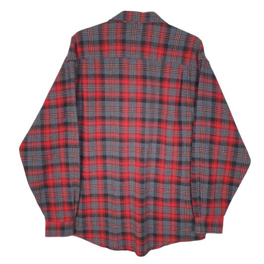 Mens Grey Eddie Bauer Flannel  Shirt