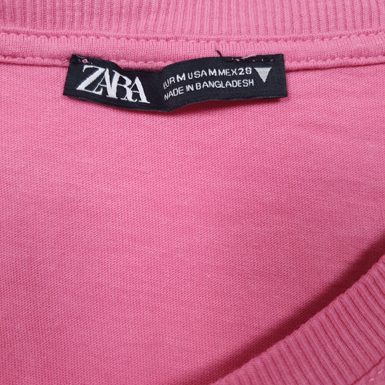 Womens Pink Zara   T Shirt
