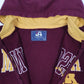 Mens Burgundy J.America Minnesota Hoodie Full Zip Jumper