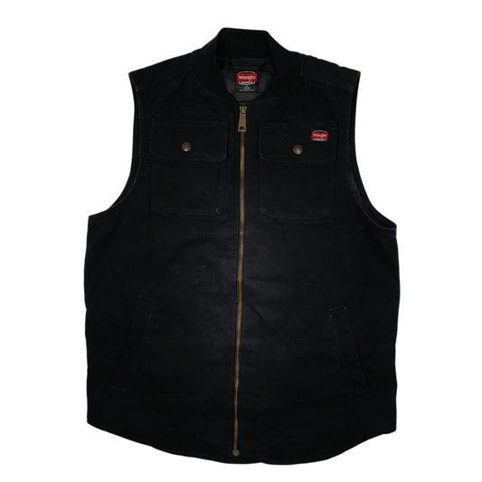 Mens Black Wrangler Workwear Vest Bodywarmer Hoodie Coat