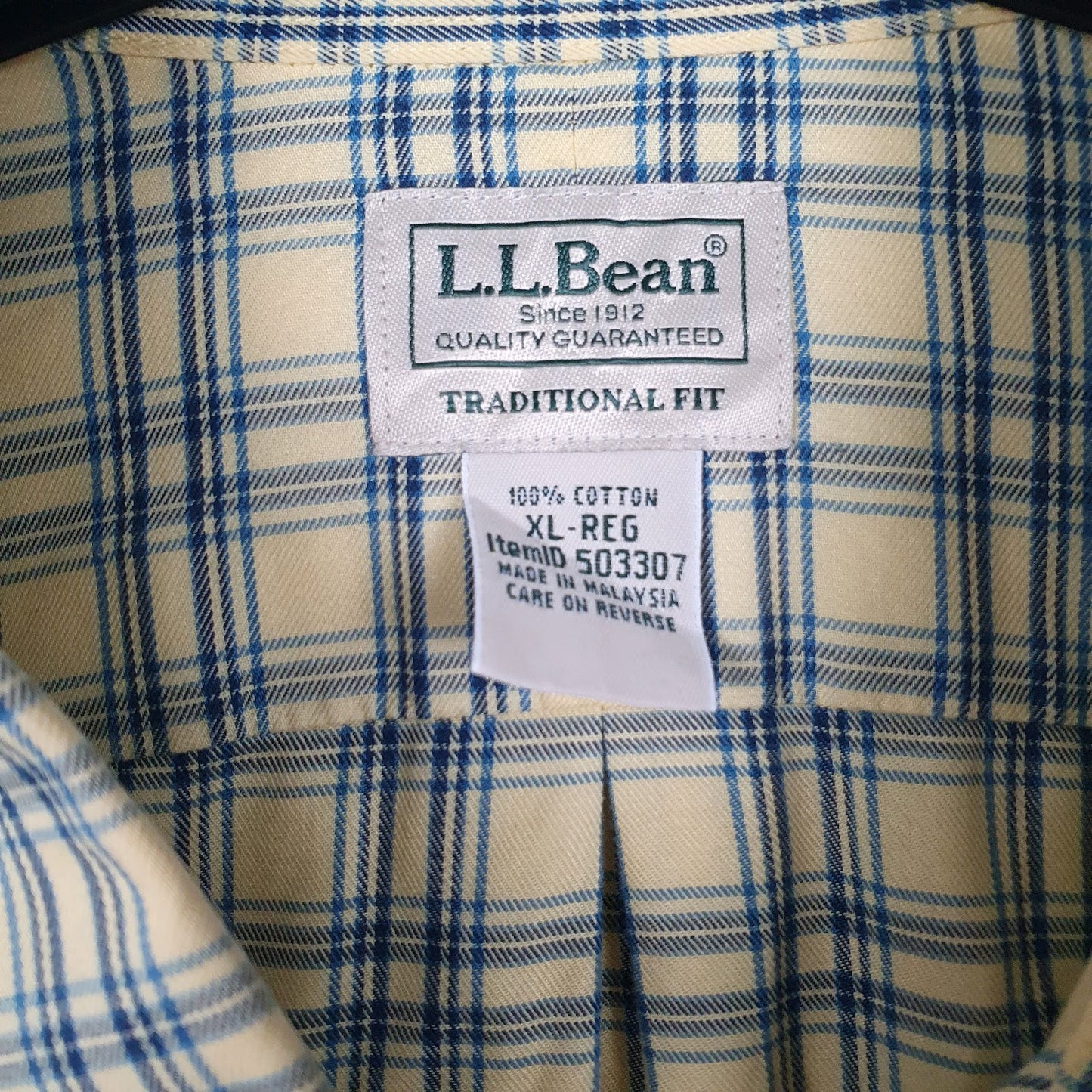 Mens Yellow L.L.Bean   Shirt