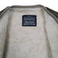 Mens Grey Levis Vest Bodywarmer Corduroy Sherpa Lined Vintage 90s  Coat