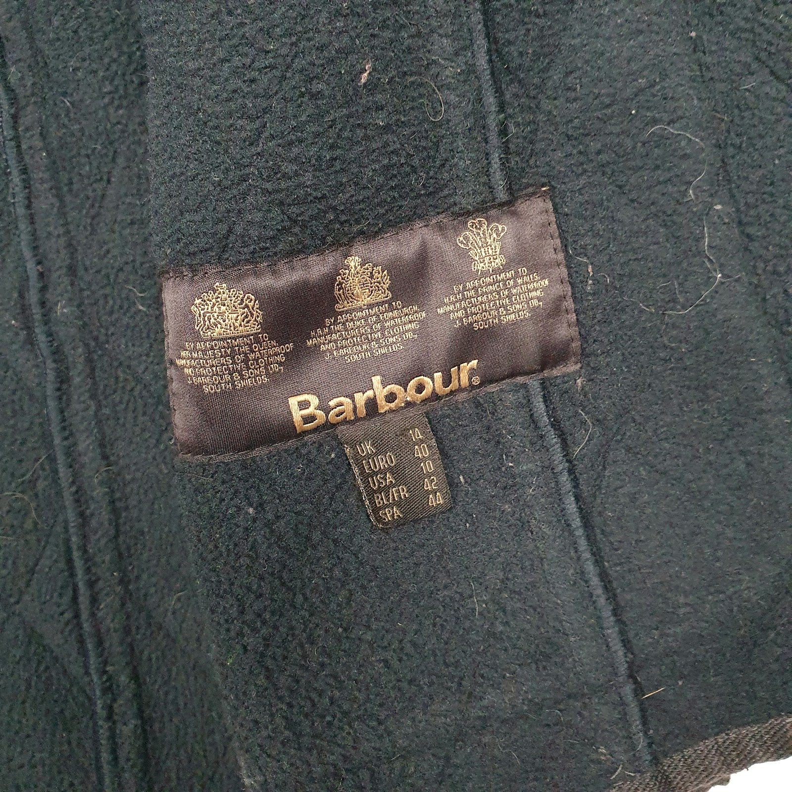 Womens Navy Barbour  Crewneck Coat