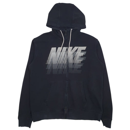 Mens Black Nike Spellout Full Zip Jumper
