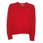 Womens Red Glico Vintage Knit Crewneck Jumper