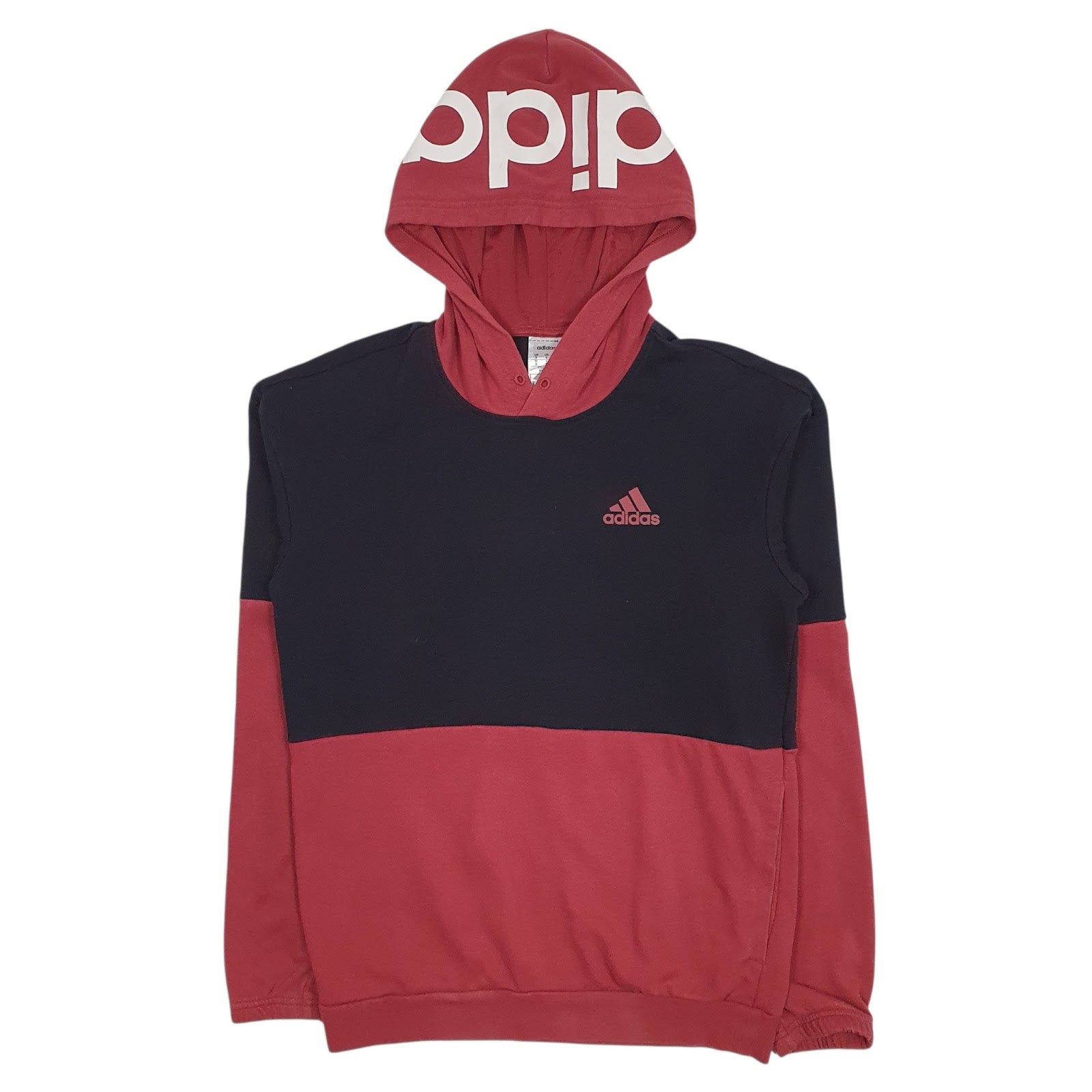 Mens Red Adidas Lightweight Hoodie Jumper