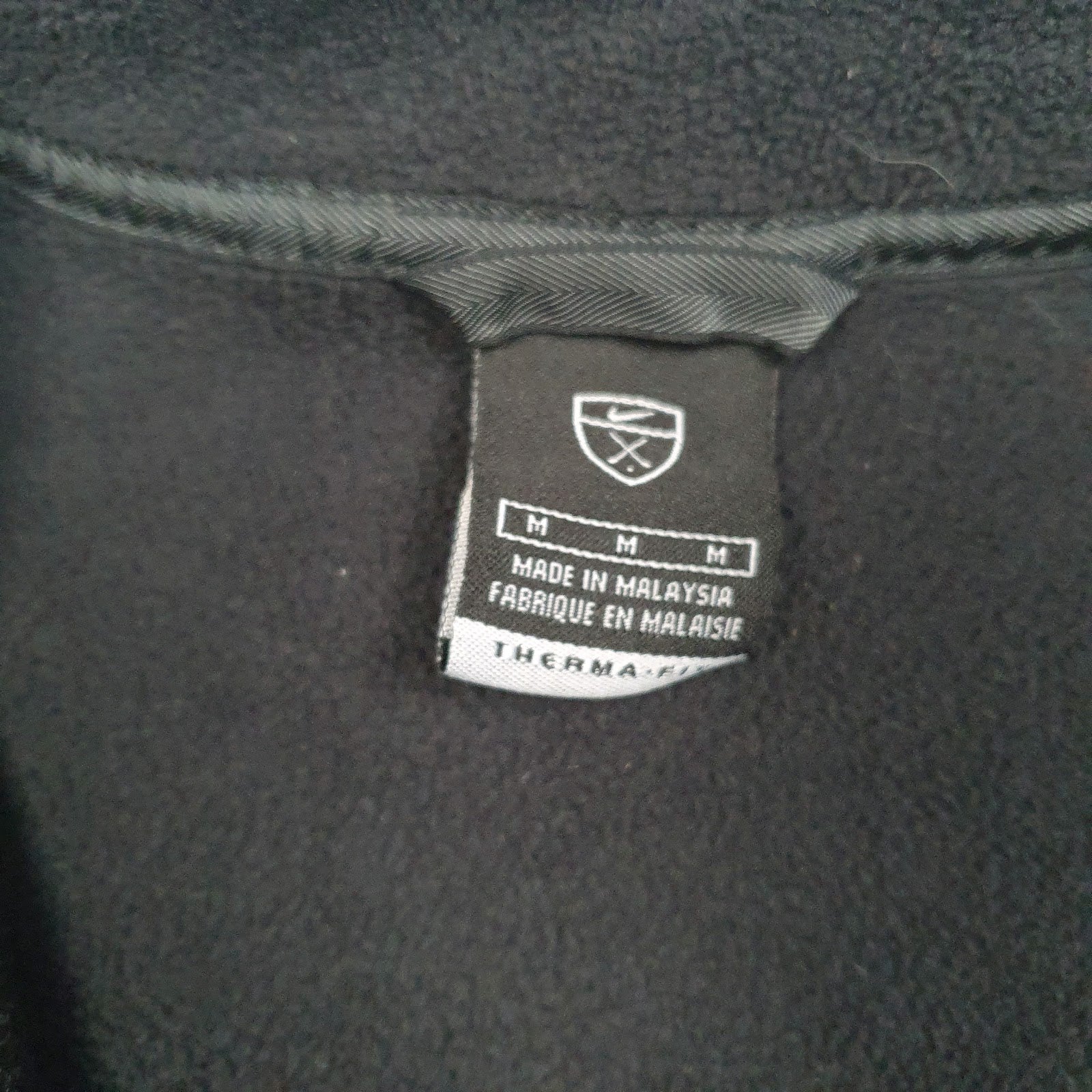 Mens Black Nike Golf Quarter Zip Jumper