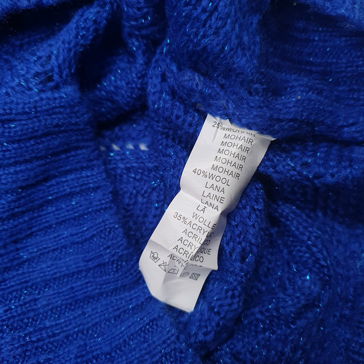 Womens Blue Unbranded Knit Crewneck Jumper