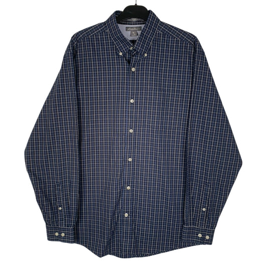 Mens Navy Eddie Bauer  Long Sleeve Shirt