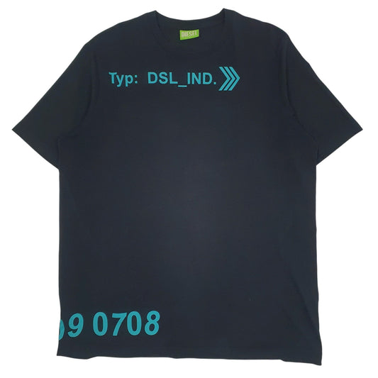 Mens Black Diesel  Short Sleeve T Shirt