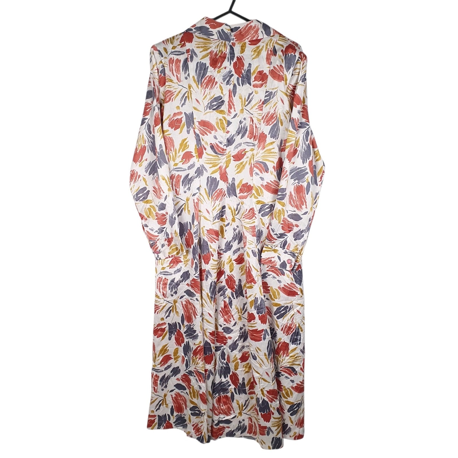 Womens White Unbranded Print Button Up  Dress