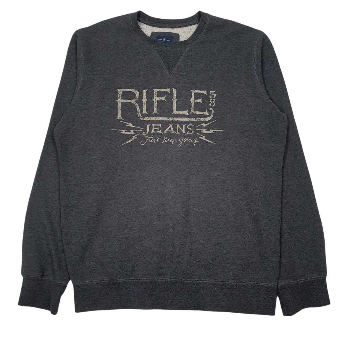Mens Grey Rifle  Crewneck Jumper