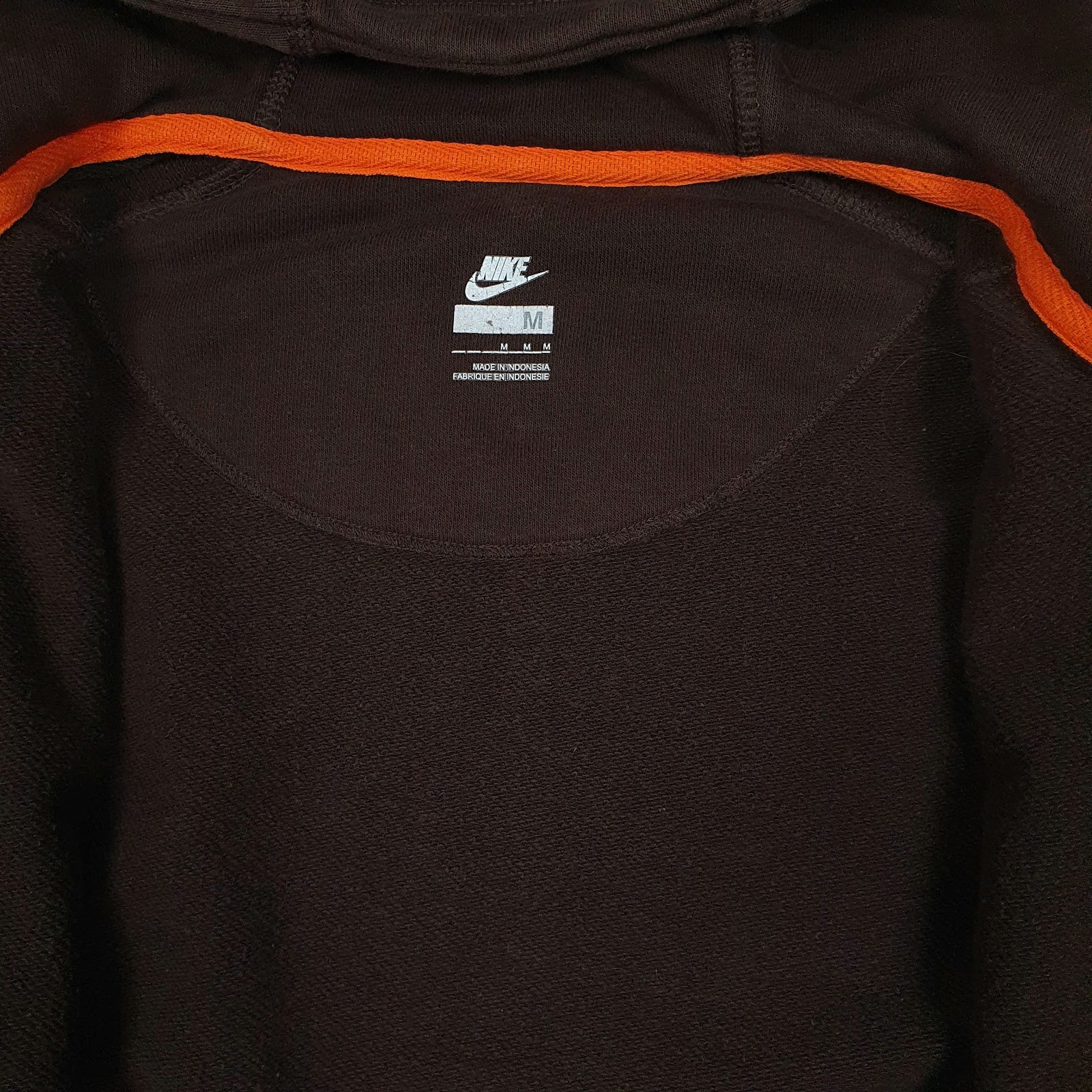 Mens Brown Nike Hoodie Full Zip Jumper