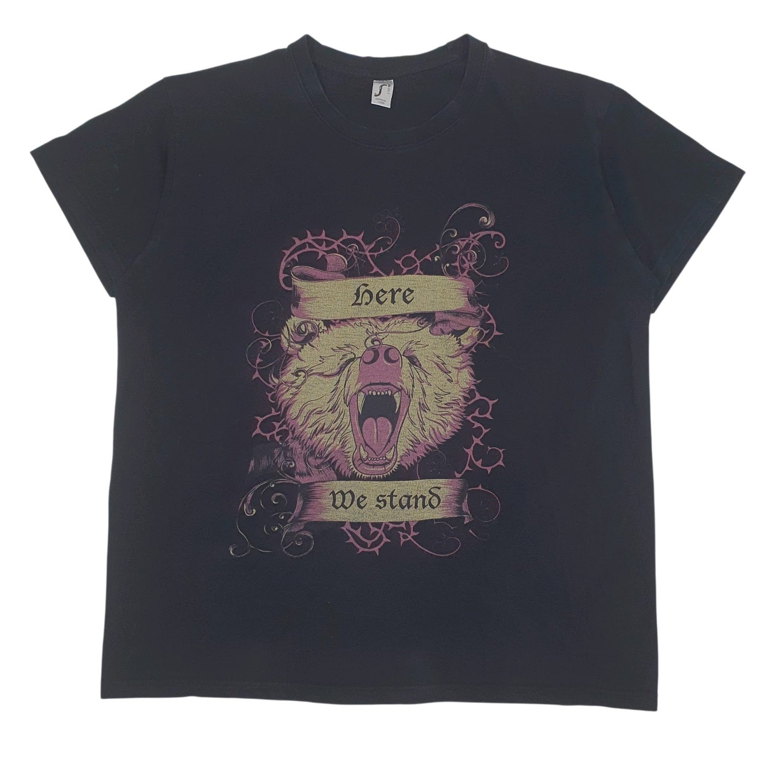 Mens Black Imperial  Short Sleeve T Shirt