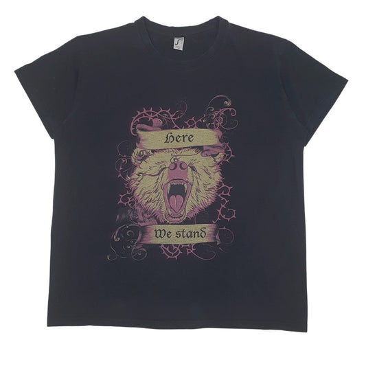 Mens Black Imperial  Short Sleeve T Shirt