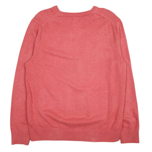 Mens Red Nautica  V Neck Jumper