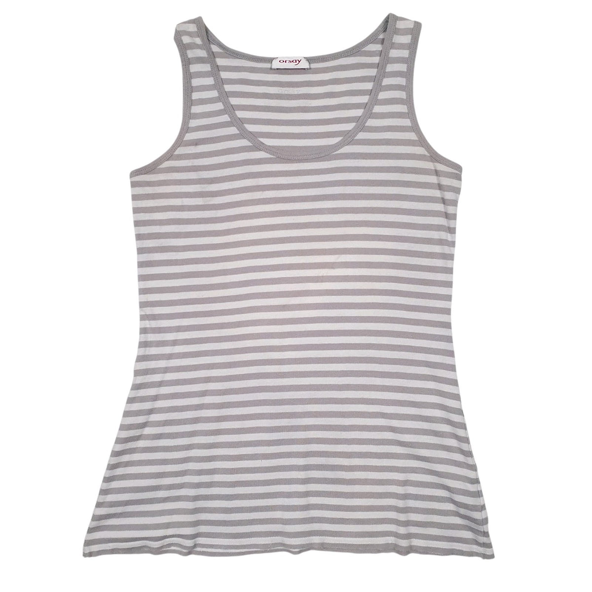 Womens Grey Orsay  Sleeveless T Shirt