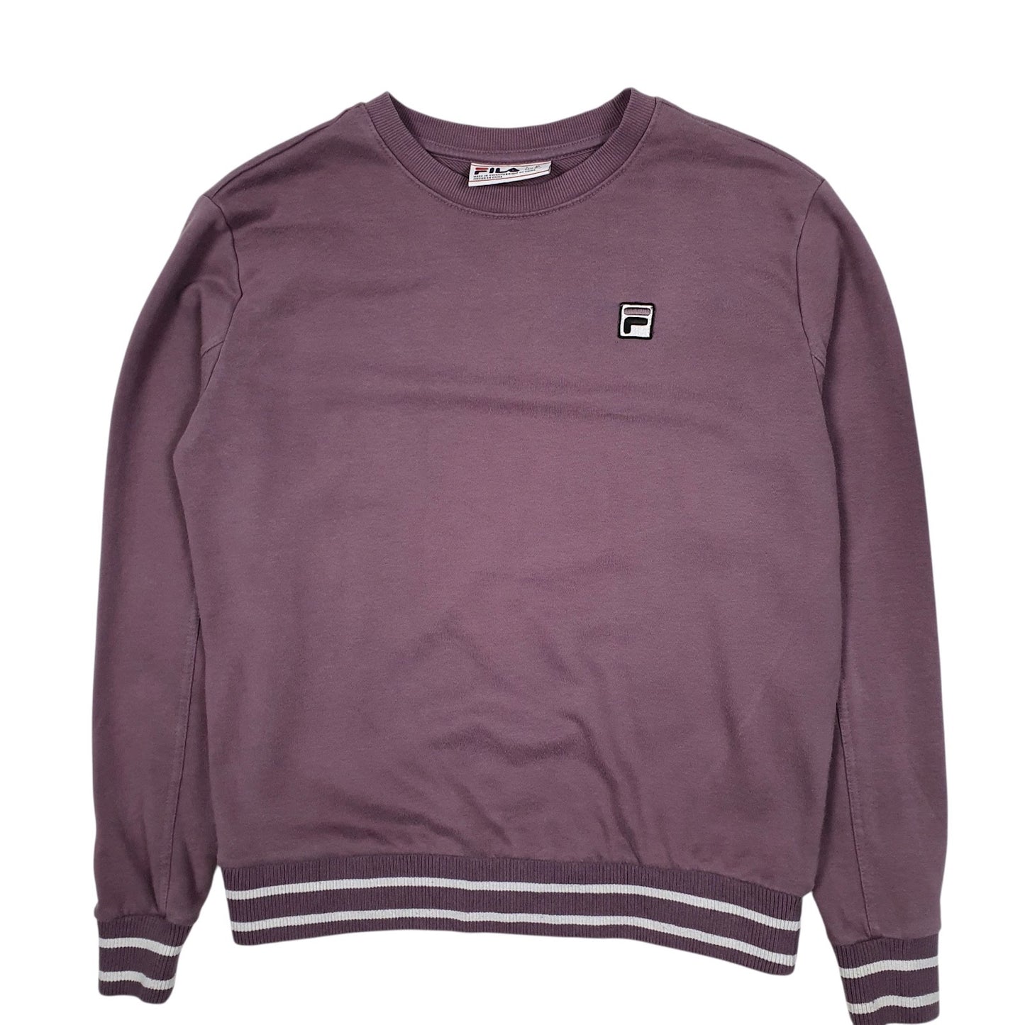Womens Purple Fila  Crewneck Jumper