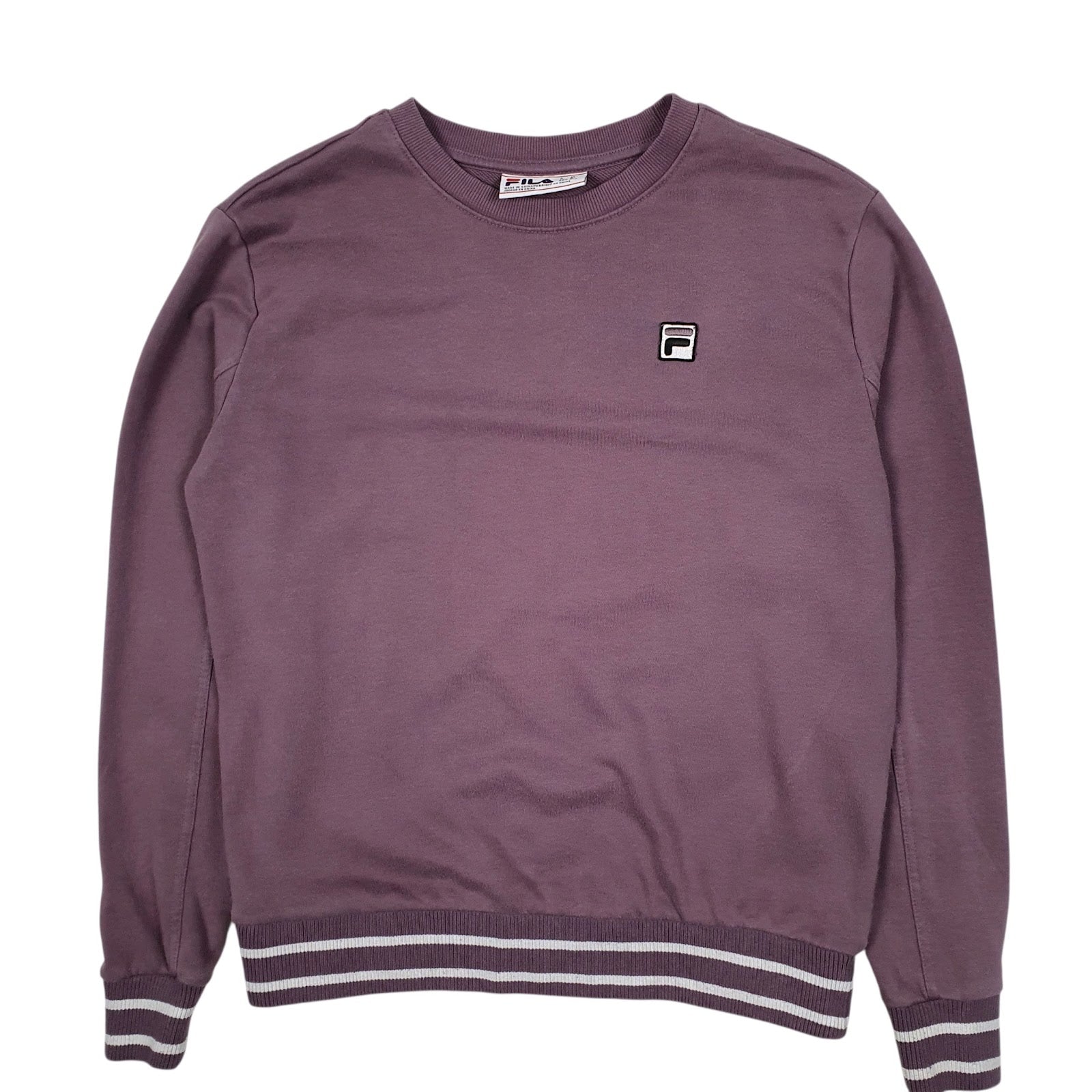 Womens Purple Fila  Crewneck Jumper
