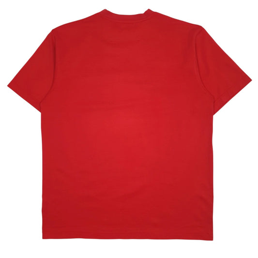 Mens Red North Sails Spellout  T Shirt