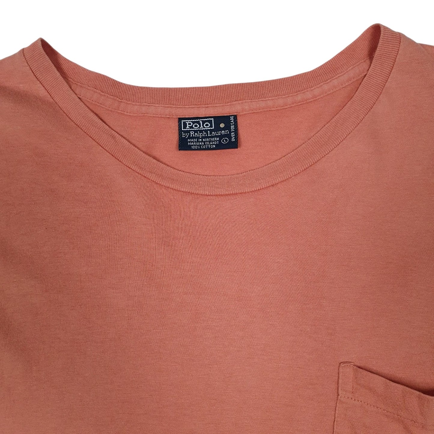 Mens Orange Polo Ralph Lauren Vintage 90s  T Shirt