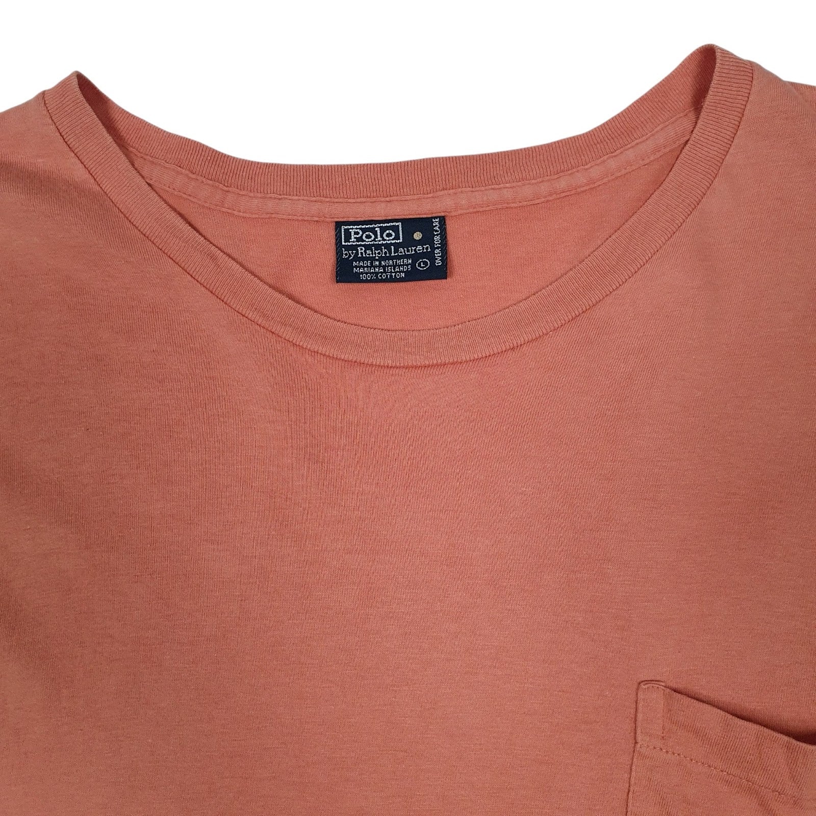 Mens Orange Polo Ralph Lauren Vintage 90s  T Shirt