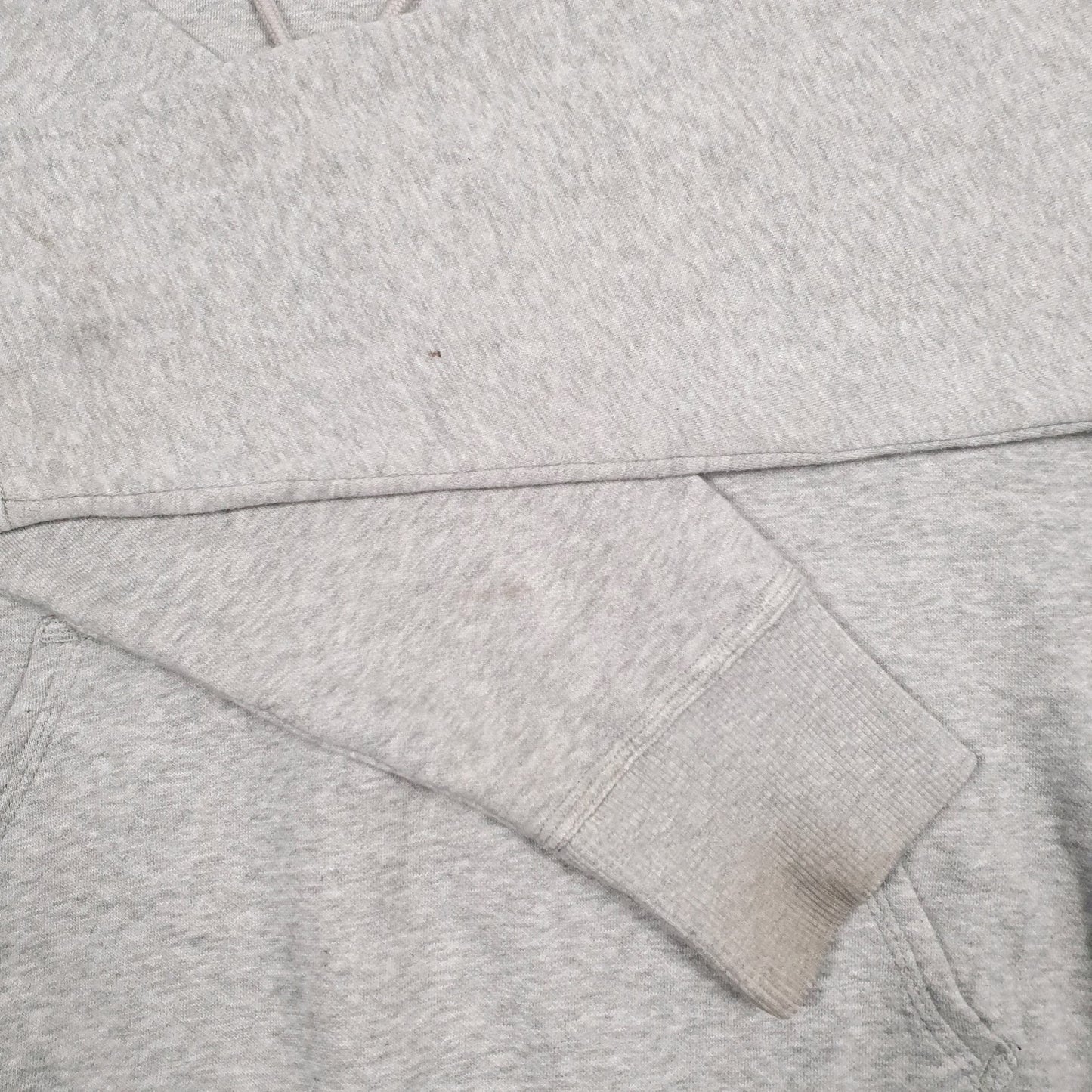 Mens Grey Champion Spellout Hoodie Jumper