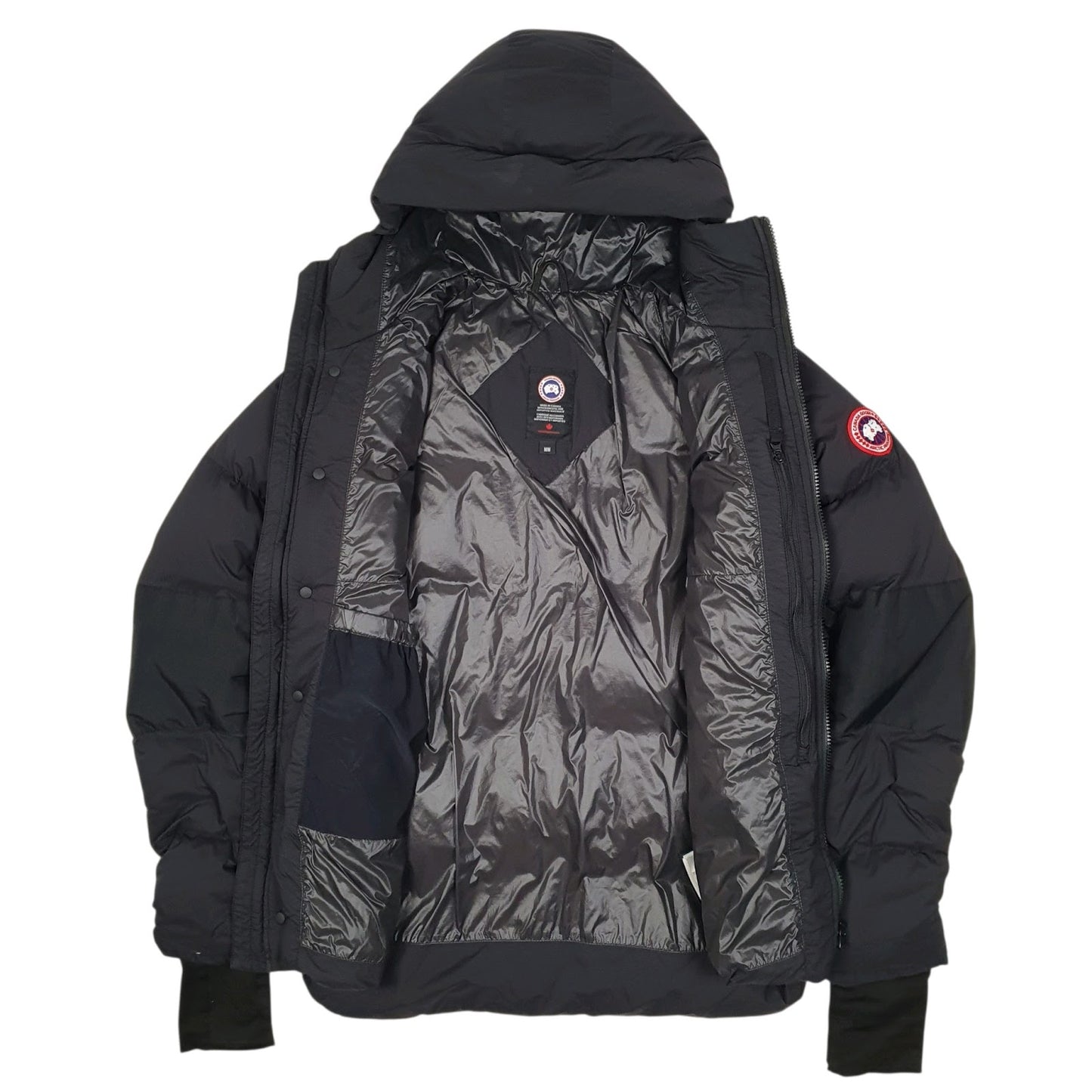 Mens Black Canada Goose Armstrong Parka Crewneck Coat