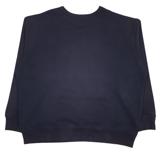 Mens Navy Champion Spellout Crewneck Jumper
