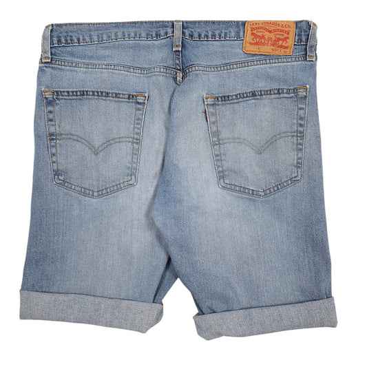 Mens Blue Levis   Shorts