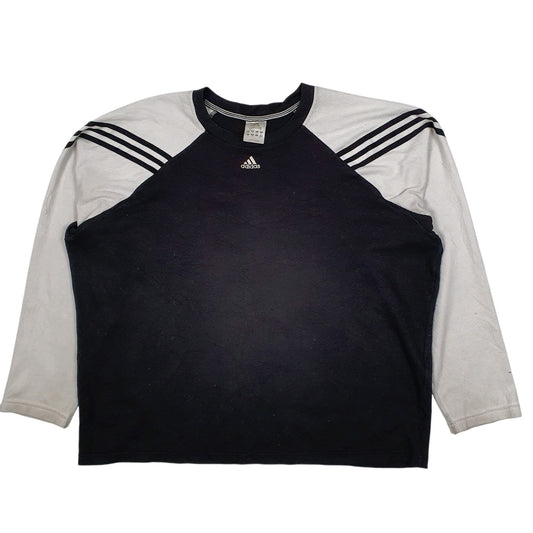 Mens Black Adidas Vintage 00s Crewneck Jumper