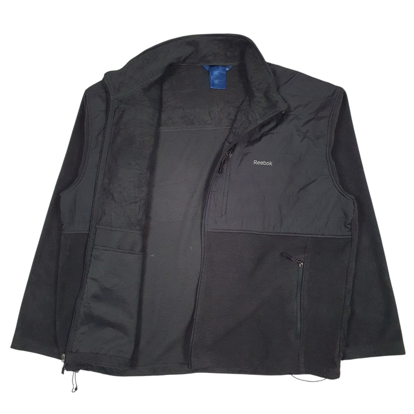 Mens Black Reebok  Full Zip Jumper